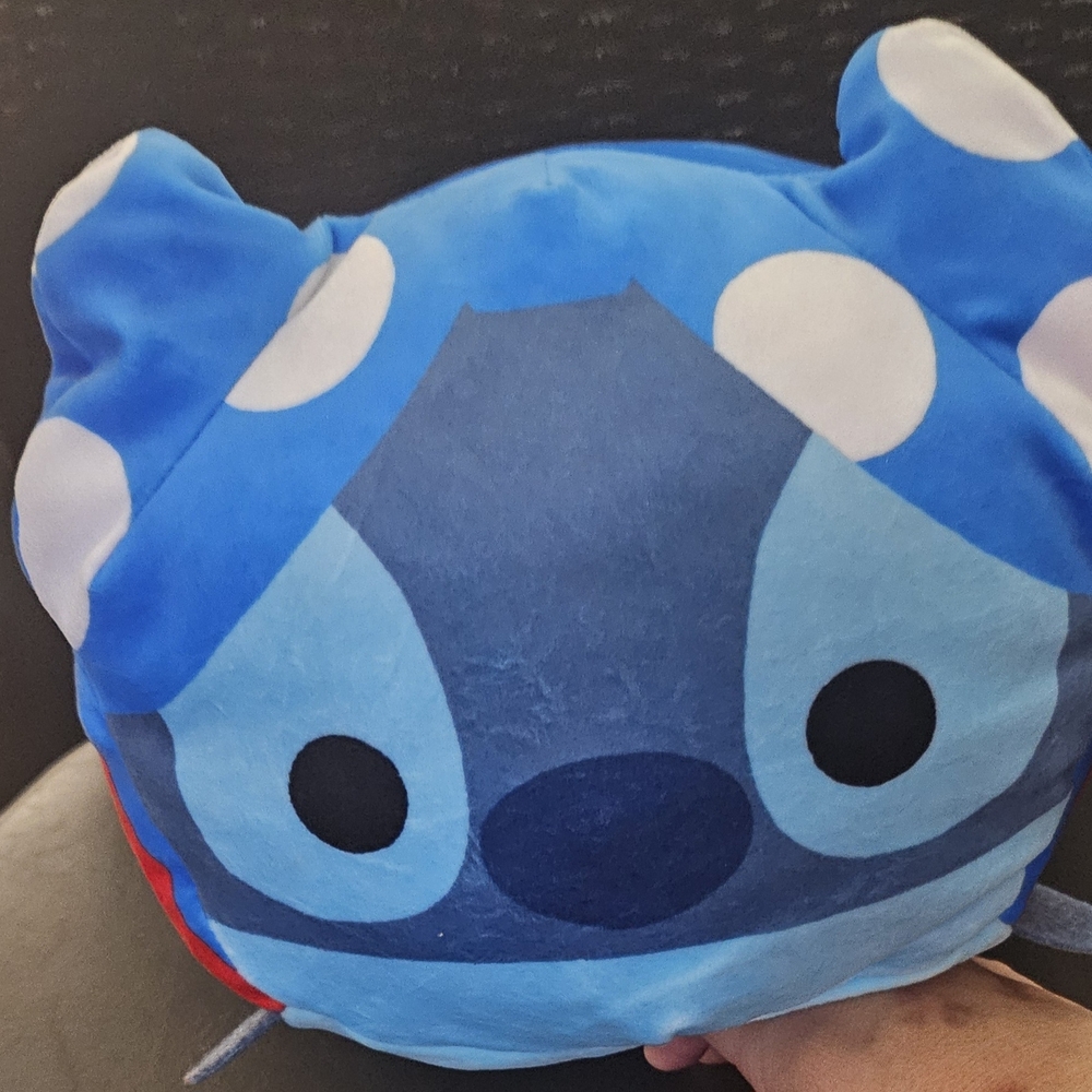 Blue Plush Toy with White Accents